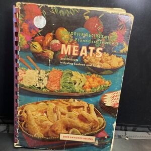 Vintage Favorite Recipes Of Home Economics Teachers "Meats" 2nd Edition Soft Cov
